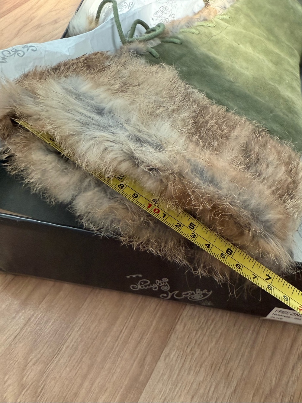 naughty monkey Olive Green Faux Fur Trim Winter Boots - Picture 13 of 14